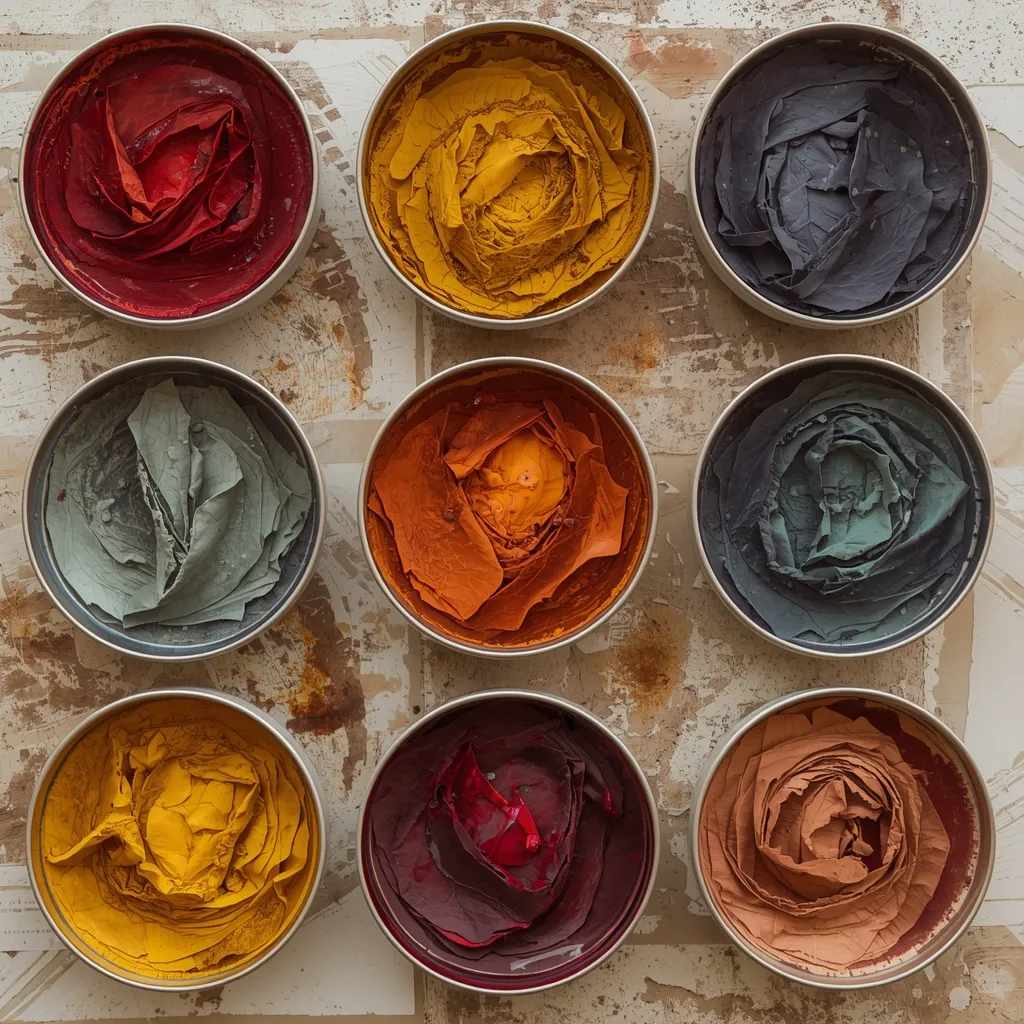 Natural dye techniques workshop session with dyeing materials and fabric